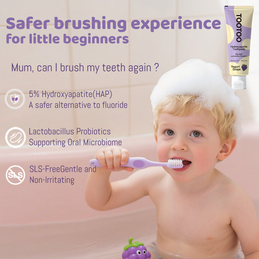 Kids Fluoride‑Free Toothpaste with Hydroxyapatite 120g
