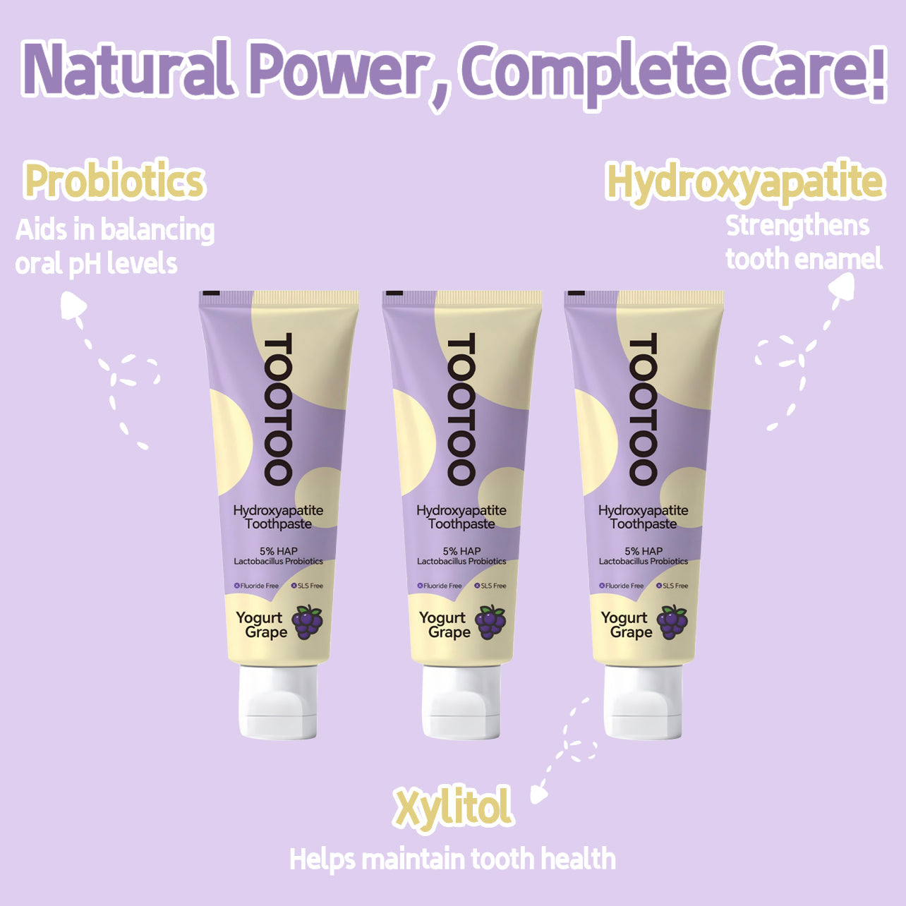 Kids Fluoride‑Free Toothpaste with Hydroxyapatite 120g