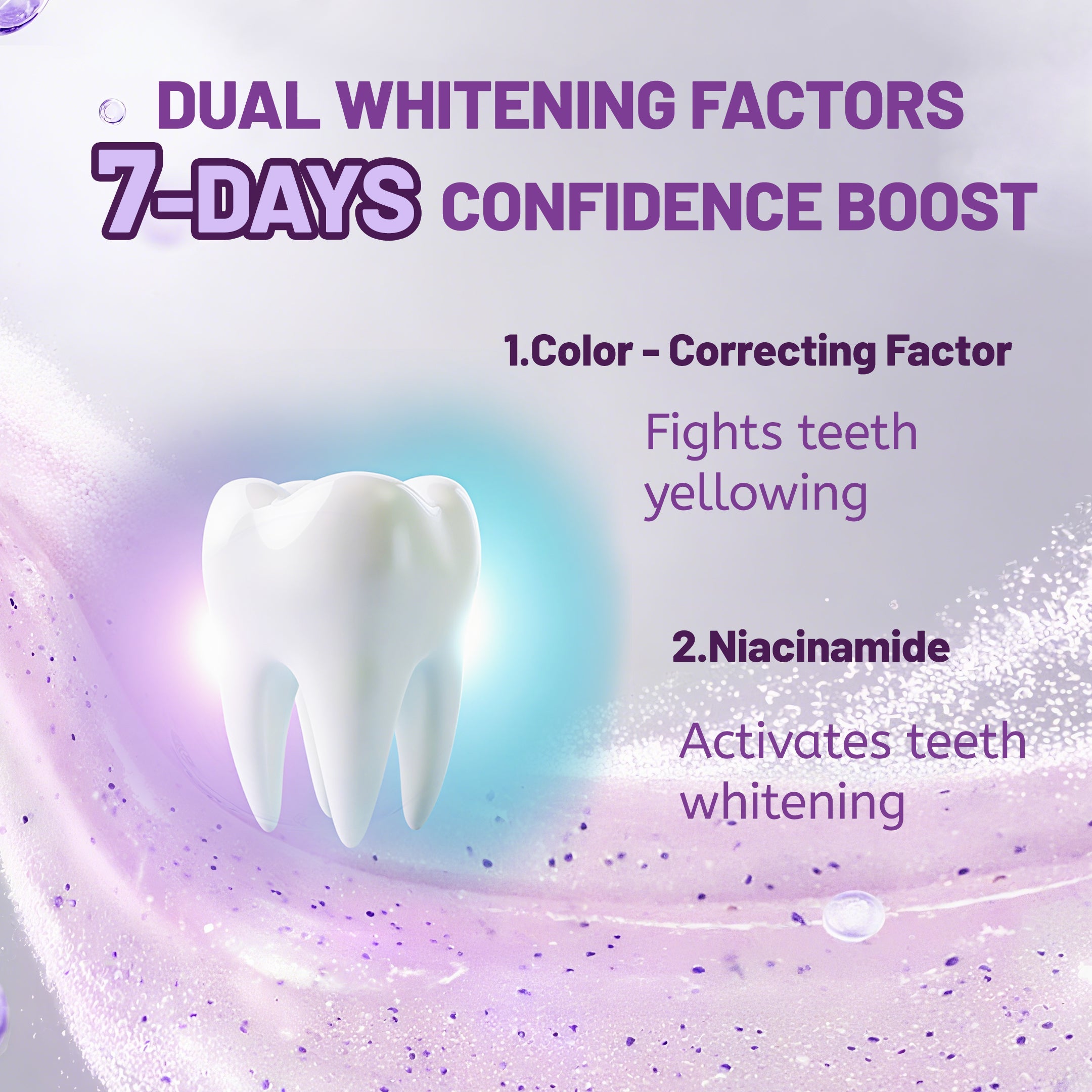 Niacinamide Whitening Toothpaste for Stain Removal 120g