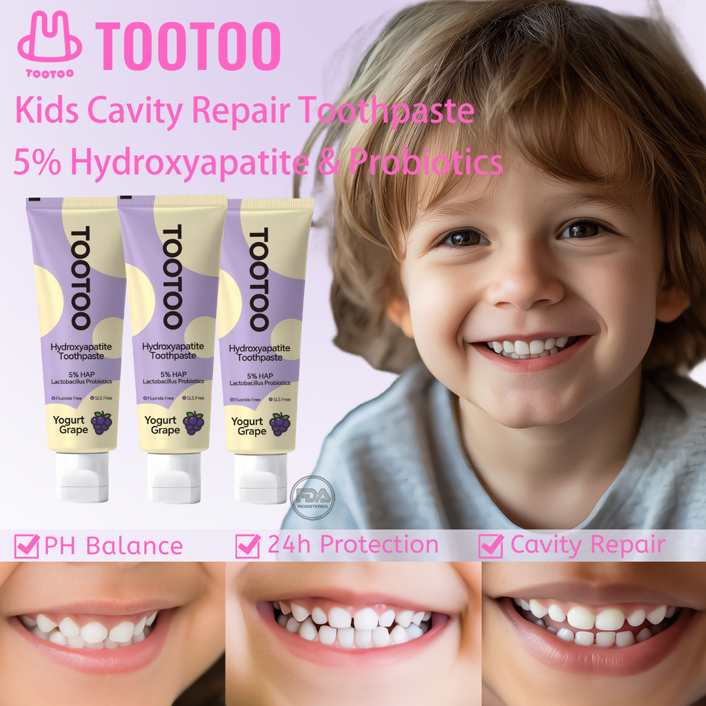 Kids Fluoride‑Free Toothpaste with Hydroxyapatite 120g